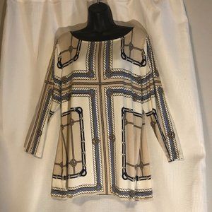 Talbots Woman Nautical Print Top